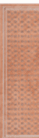 Peach Geometric Woven Rug
